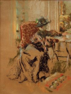 Frau im Zimmer oder Die Besucherin