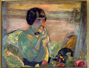 Französische Komödiantin Marthe Mellot (1870-1947) geschminkt von Edouard Vuillard