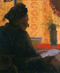 Großmutter Michaud im Gegenlicht, 1890