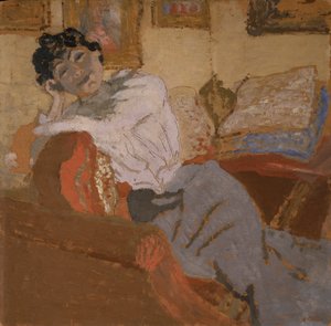 Madame Hessel auf dem Sofa von Edouard Vuillard