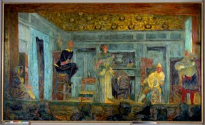 Darstellung des Stücks „Der eingebildete Kranke“ von Molière von Edouard Vuillard