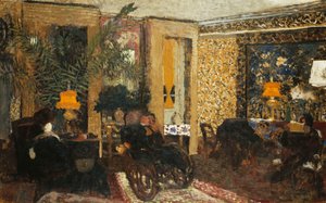 Zimmer mit drei Lampen, Rue St. Florentin, 1899 von Edouard Vuillard