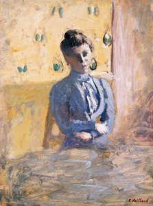 Sitzende Frau in Blau, ca. 1899