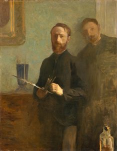 Selbstporträt mit Waroquy, 1889