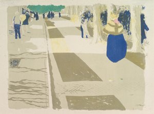 Die Allee, aus der Serie Landschaften und Innenräume