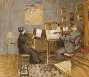 Das morgendliche Konzert, Place Vintimille; Le concert matinal, place Vintimille, 1937-1938 von Edouard Vuillard
