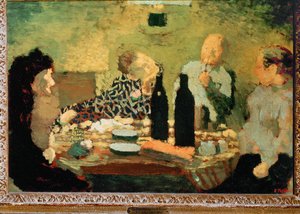 Die Familie nach dem Essen von Edouard Vuillard