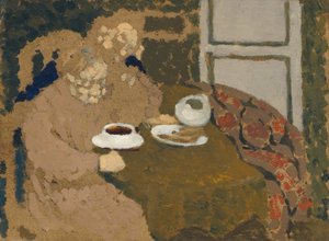 Zwei Frauen trinken Kaffee