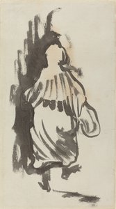 Gehende Figur von hinten gesehen von Edouard Vuillard