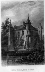 Clair-Marais (Clairmarais) bei Saint-Omer, Pas-de-Calais, Region Nord-Pas-de-Calais, Frankreich. Gravur von Willmann in „La France ancienne et moderne“ von Jean-Bernard Mary-Lafon von Edouard Willmann