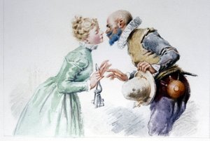 Blaubart und seine sieben Frauen, Illustration von Edouard de Beaumont