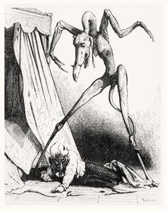 Illustration für Le Diable Amoureux, 1845 von Edouard de Beaumont