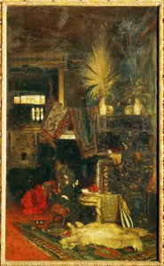 Maler Hans Makart in seinem Atelier von Eduard Charlemont