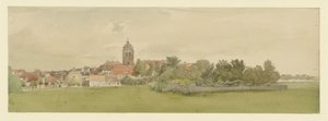 Norddeutsche Ortschaft mit Kirche