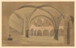 Schlosshof in Heilsberg von Eduard Gaertner