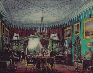 Salon von Kaiserin Alexandra Feodorowna (1798-1860) 1850er Jahre von Eduard Hau