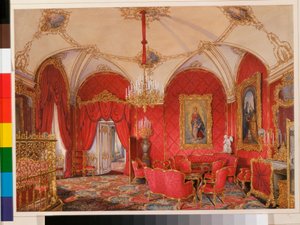 Interieurs des Winterpalastes: Das vierte reservierte Apartment - Das Eckzimmer von Eduard Hau