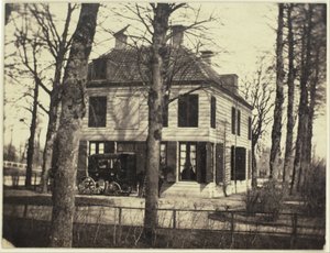Ansicht eines Hauses in einem Park von Eduard Isaac Asser