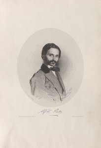 Porträt des Cellisten und Komponisten Alfredo Piatti 1822-1901, 1858 von Eduard Kaiser