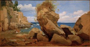 Küstenlandschaft bei Sorrent von Eduard Wilhelm Pose