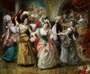 Der Beau auf der Soiree