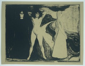 Frauen in drei Stadien von Edvard Munch (signed by artist)