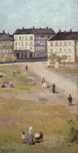 Nachmittag am Olav Ryes Platz von Edvard Munch