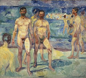 Badende Männer von Edvard Munch