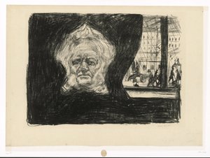 Henrik Ibsen im Café des Grand Hotel von Edvard Munch