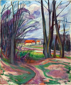 Landschaft in Skøyen (Oslo, Norwegen)