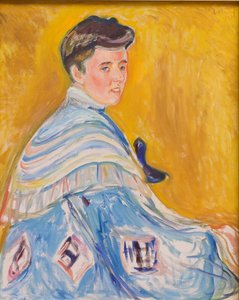 Porträt von Hanni Esche, von Munch, Edvard (1863-1944). Öl auf Leinwand