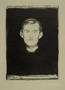 Selbstporträt, 1895 von Edvard Munch