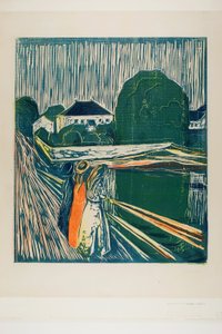 Die Mädchen auf der Brücke von Edvard Munch