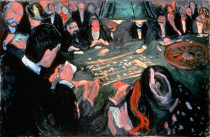 Der Roulettetisch in Monte Carlo, 1903 von Edvard Munch