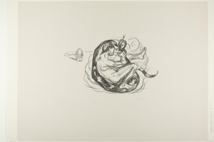 Die Schlange wird getötet von Edvard Munch