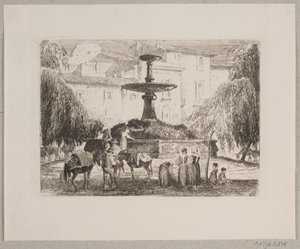 Marktplatz in Sulmona von Edvard Petersen