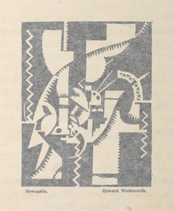 Newcastle von Edward Wadsworth aus BLAST Nr. 1, der Vortizisten-Zeitschrift