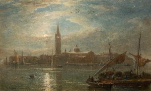 St Georgio bei Mondschein, Venedig von Edward Angelo Goodall