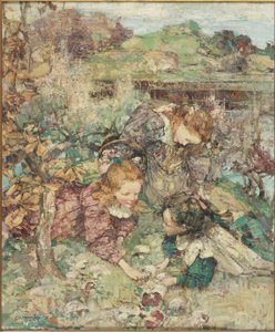 Die kleinen Pilzsammler von Edward Atkinson Hornel