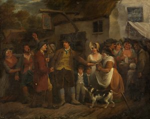 Die Tür des Wirtshauses von Edward Bird