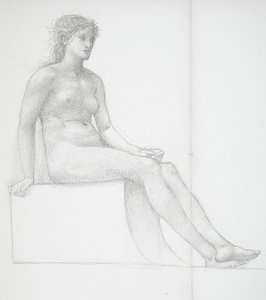 Beine eines weiblichen Aktes von Edward Burne-Jones