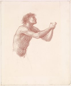 Der Hügel der Venus - Männlicher Akt - Studie eines der Schnitter für Schnitter, die Venus anrufen von Edward Burne-Jones