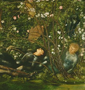 Die Ritter und die Dornröschen, 1869 (Detail) von Edward Burne Jones