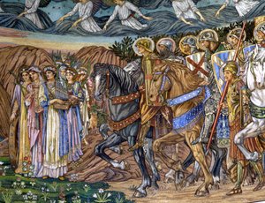 Die Jungfrau und die heiligen Märtyrer, 1880er-90er Jahre von Edward Burne Jones