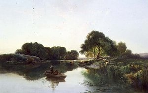 Eine bewaldete Flusslandschaft