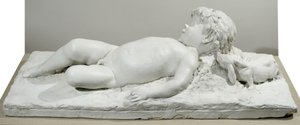 Schlafender Faun (Gips) von Edward Clark Potter