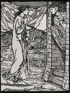Der sprechende Turm von Edward Coley (after) Burne Jones