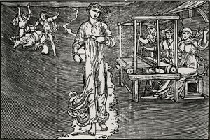 Die webenden Frauen von Edward Coley (after) Burne Jones