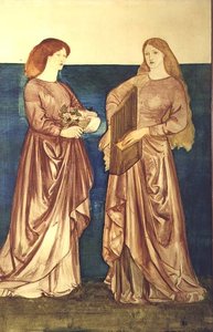 St. Dorothea und St. Cäcilia von Edward Coley Burne Jones