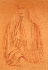 Studie eines Mädchens von Edward Coley Burne Jones